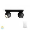 Opbouwspot Philips Hue White ambiance Buckram Black